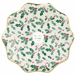 Grandes assiettes Houx - set de 8