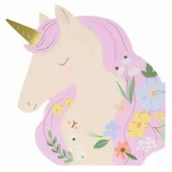 Grandes serviettes en papier Meadow Licornes - Set de 16