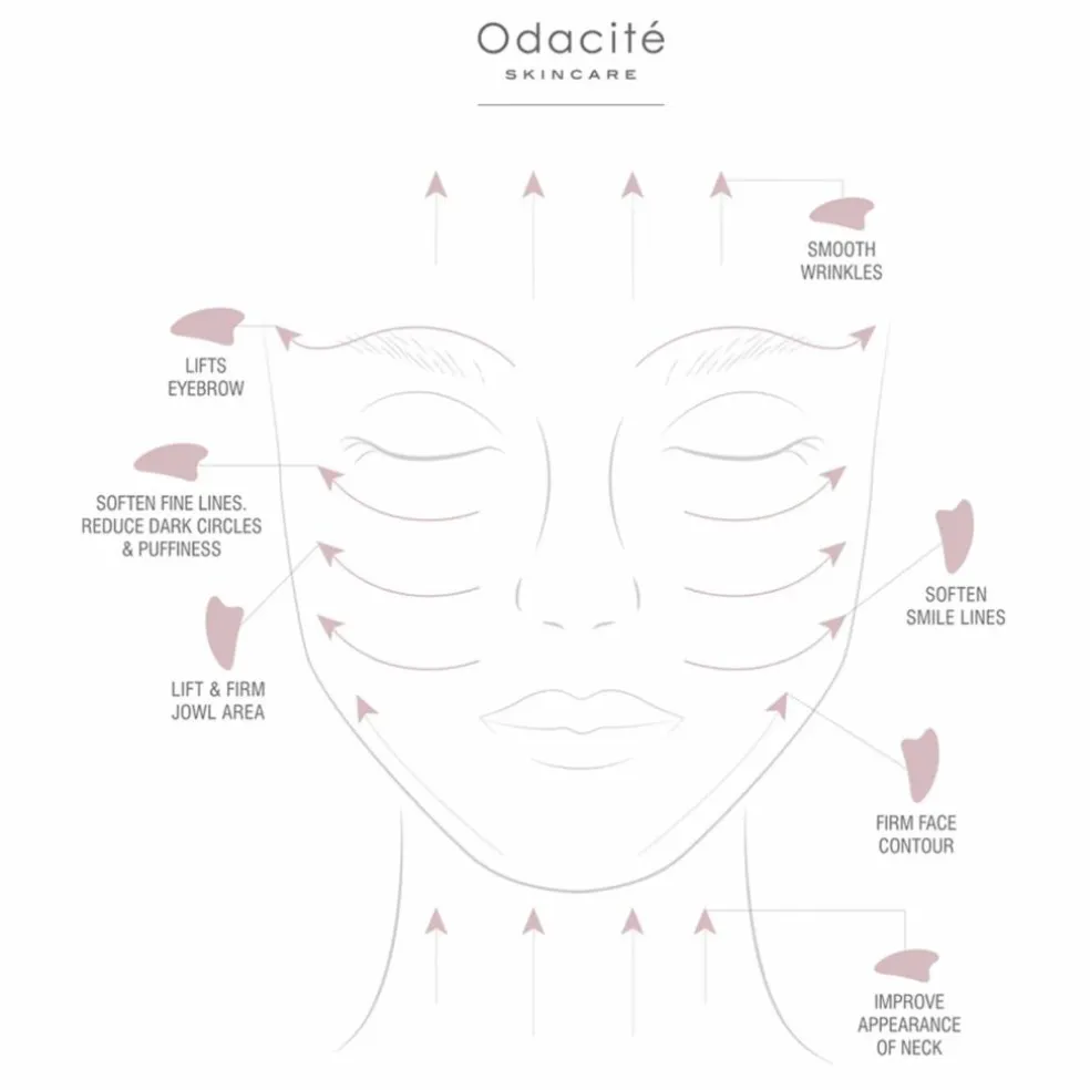Gua Sha en Quartz rose