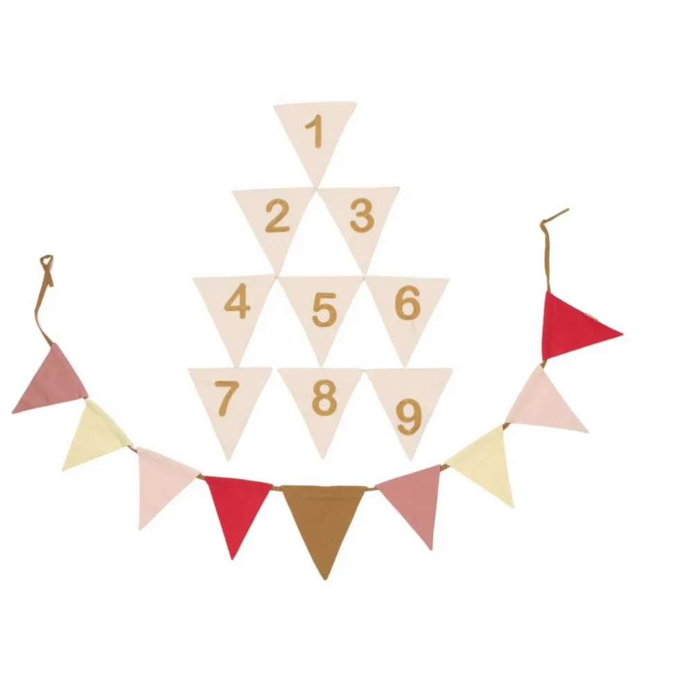 Guirlande d'anniversaire | Rose