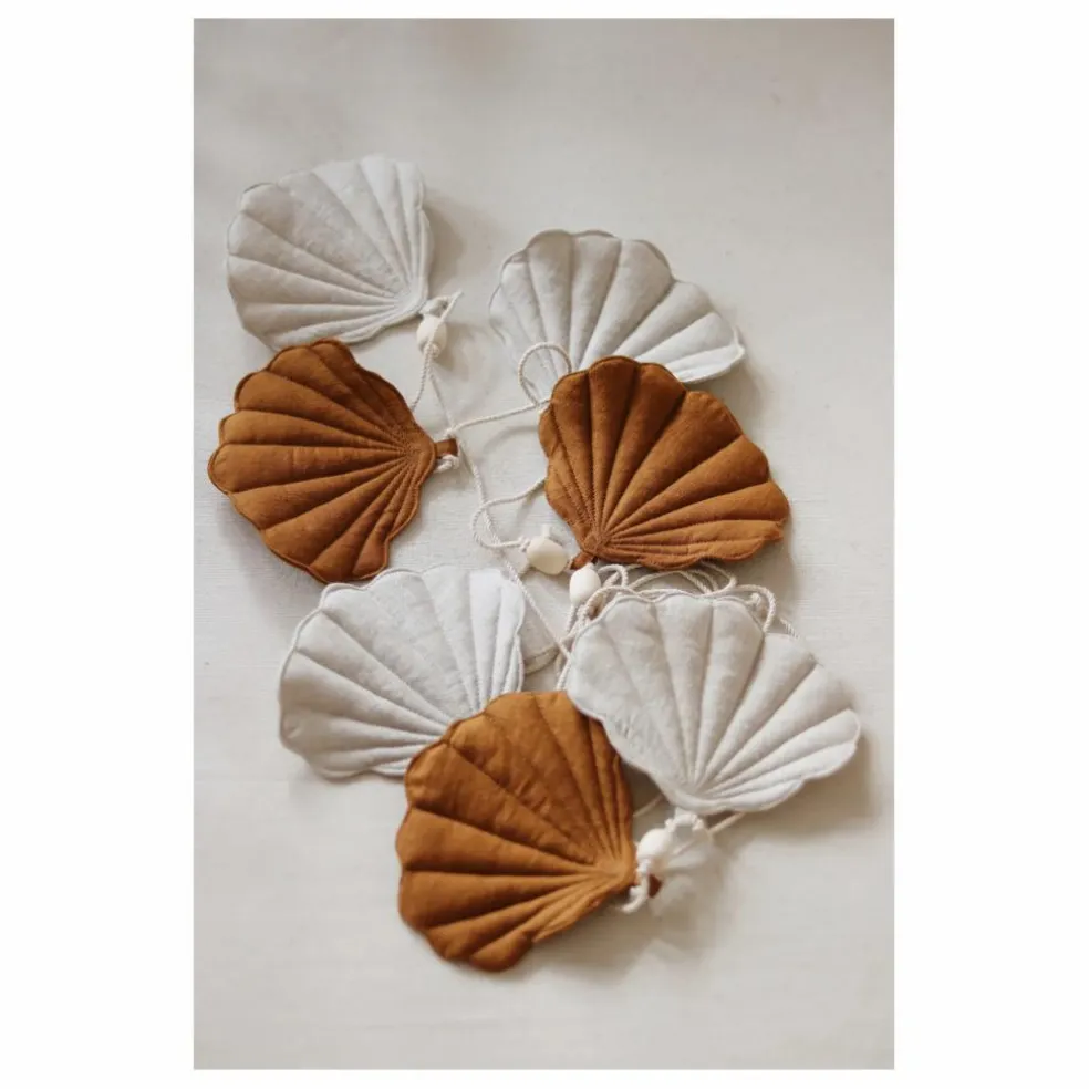 Guirlande décorative en lin | Caramel