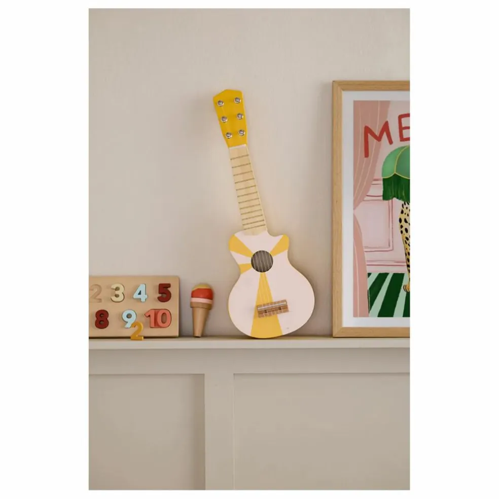 Guitare en bois | Jaune