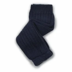 Guêtres en laine mérinos Helène | Bleu nuit