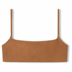 Haut de Maillot Almond Côtelé | Camel