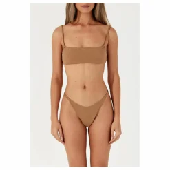 Haut de Maillot Almond Côtelé | Camel