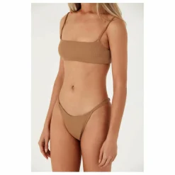 Haut de Maillot Almond Côtelé | Camel