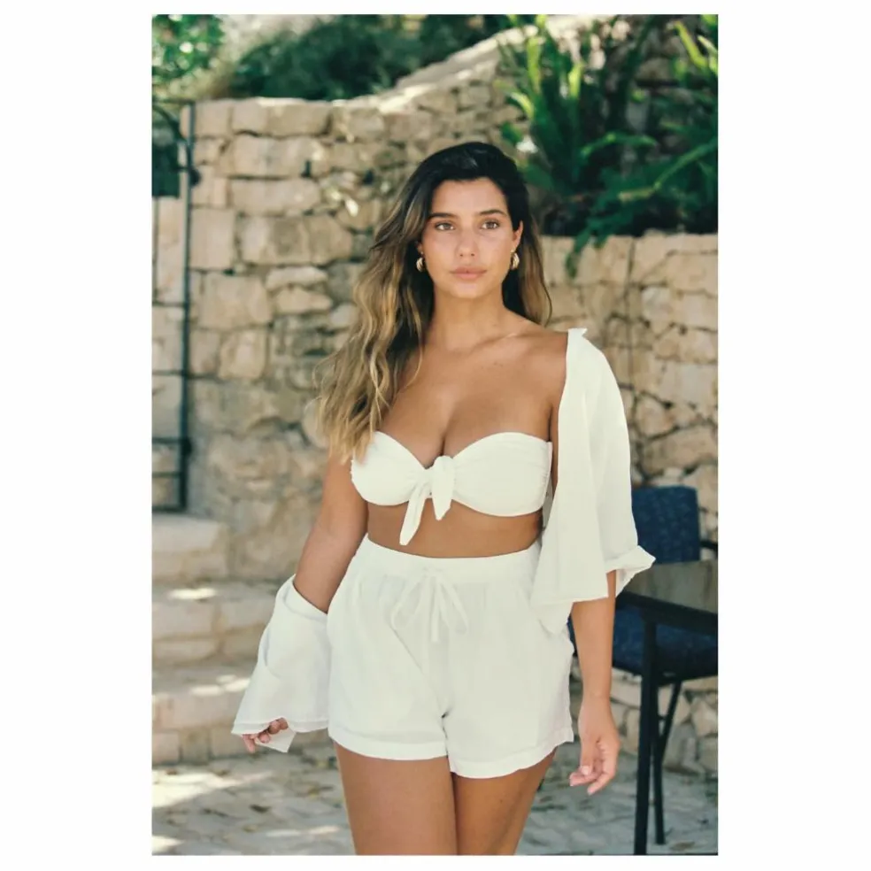 Haut de Maillot Aya | Blanc cassé