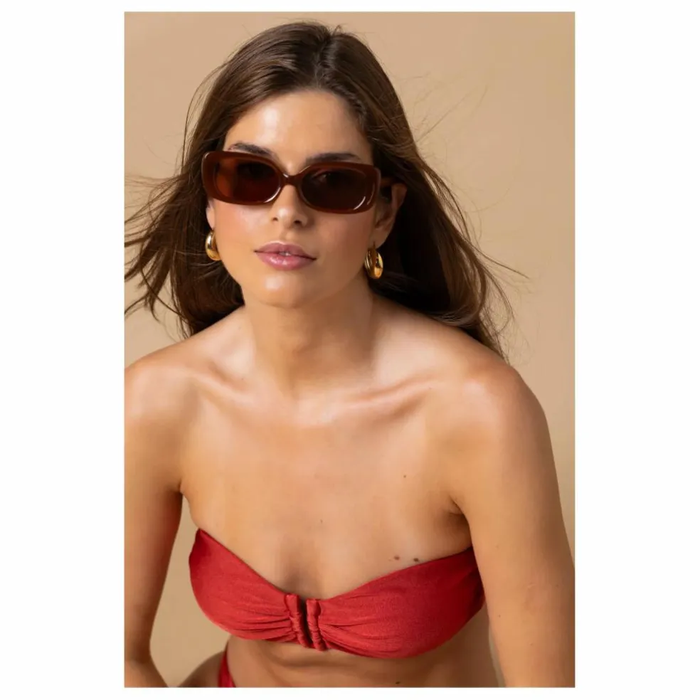 Haut de Maillot Bandeau Blake | Bois de rose