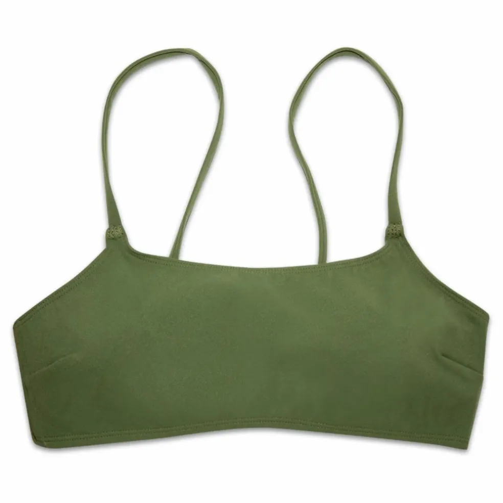 Haut de Maillot de Bain Bralette | Vert kaki