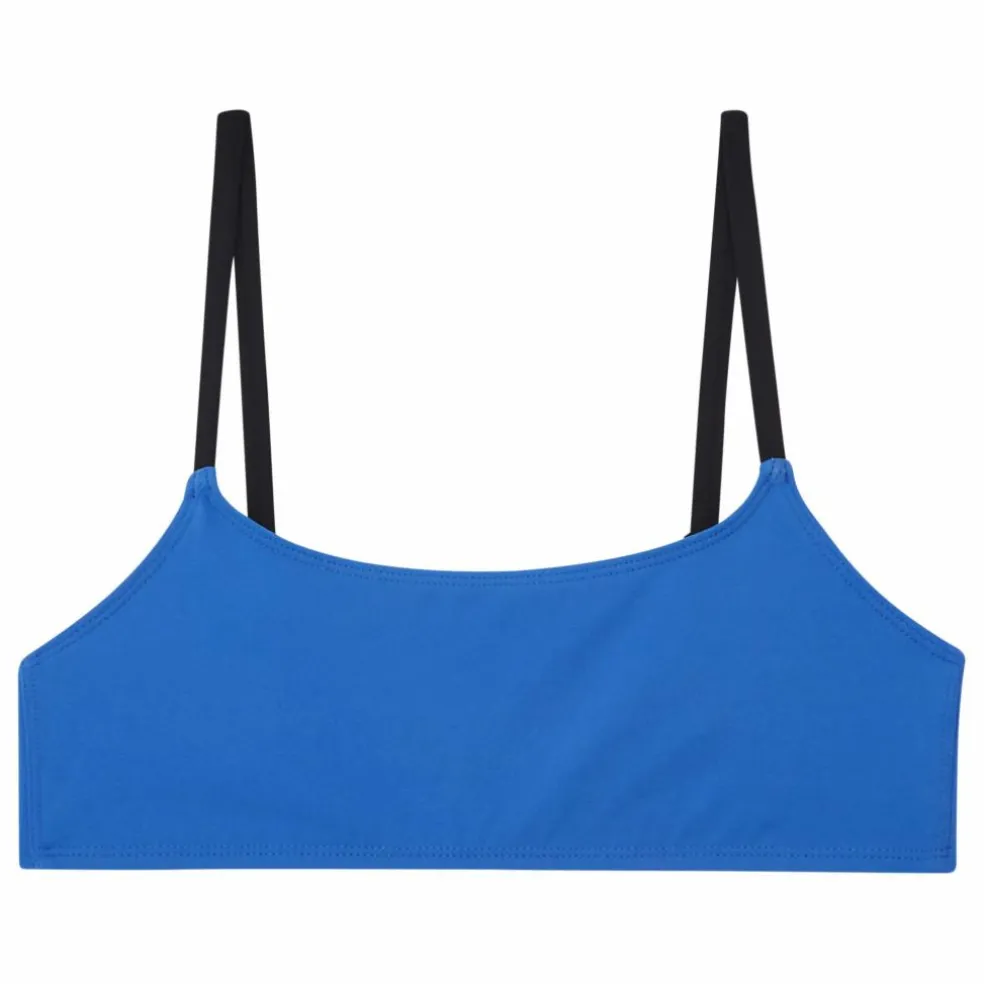 Haut de Maillot de Bain Bralette Bicolore | Bleu roi