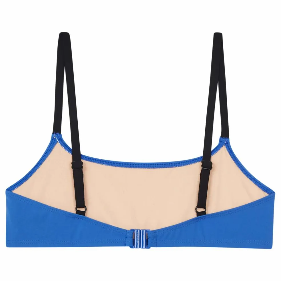 Haut de Maillot de Bain Bralette Bicolore | Bleu roi