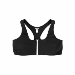 Haut de Maillot de Bain Zippé Racerback | Noir