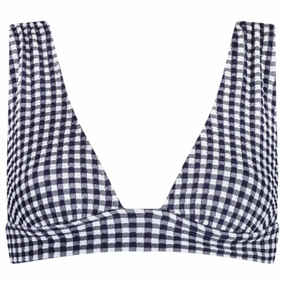 Haut de Maillot L'Ensorcelant Vichy | Bleu marine