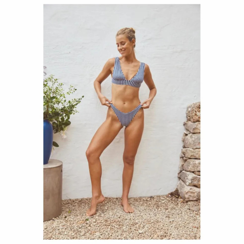 Haut de Maillot L'Ensorcelant Vichy | Bleu marine