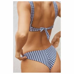 Haut de Maillot L'Ensorcelant Vichy | Bleu marine