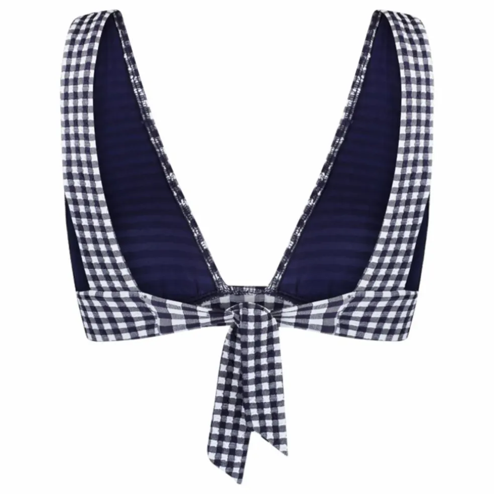 Haut de Maillot L'Ensorcelant Vichy | Bleu marine