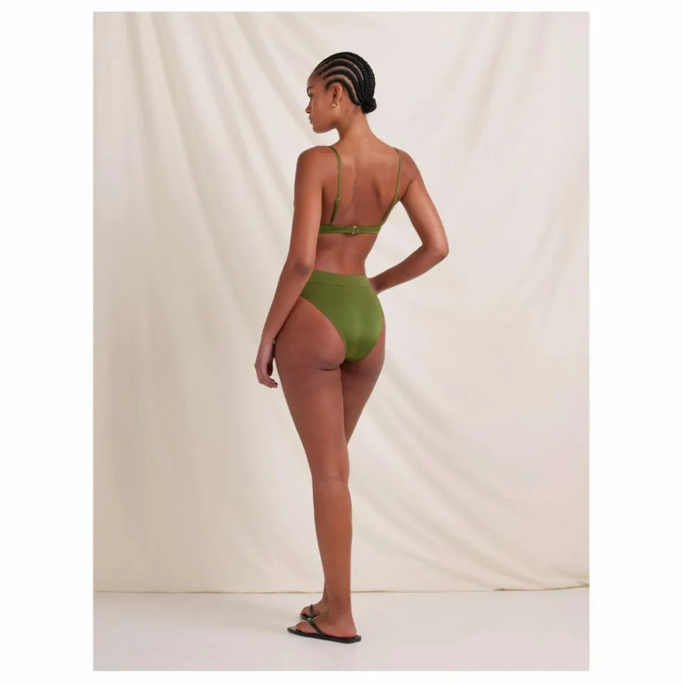 Haut de Maillot Olivine Fibres Recyclées | Vert olive