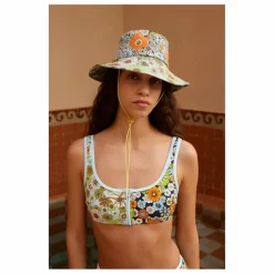 Haut de Maillot Orange Blossom Fibres Recyclées | Bleu ciel