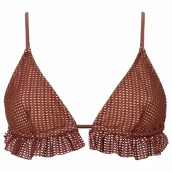 Haut de Maillot Rosie Crochet Fibres Recyclées | Marron