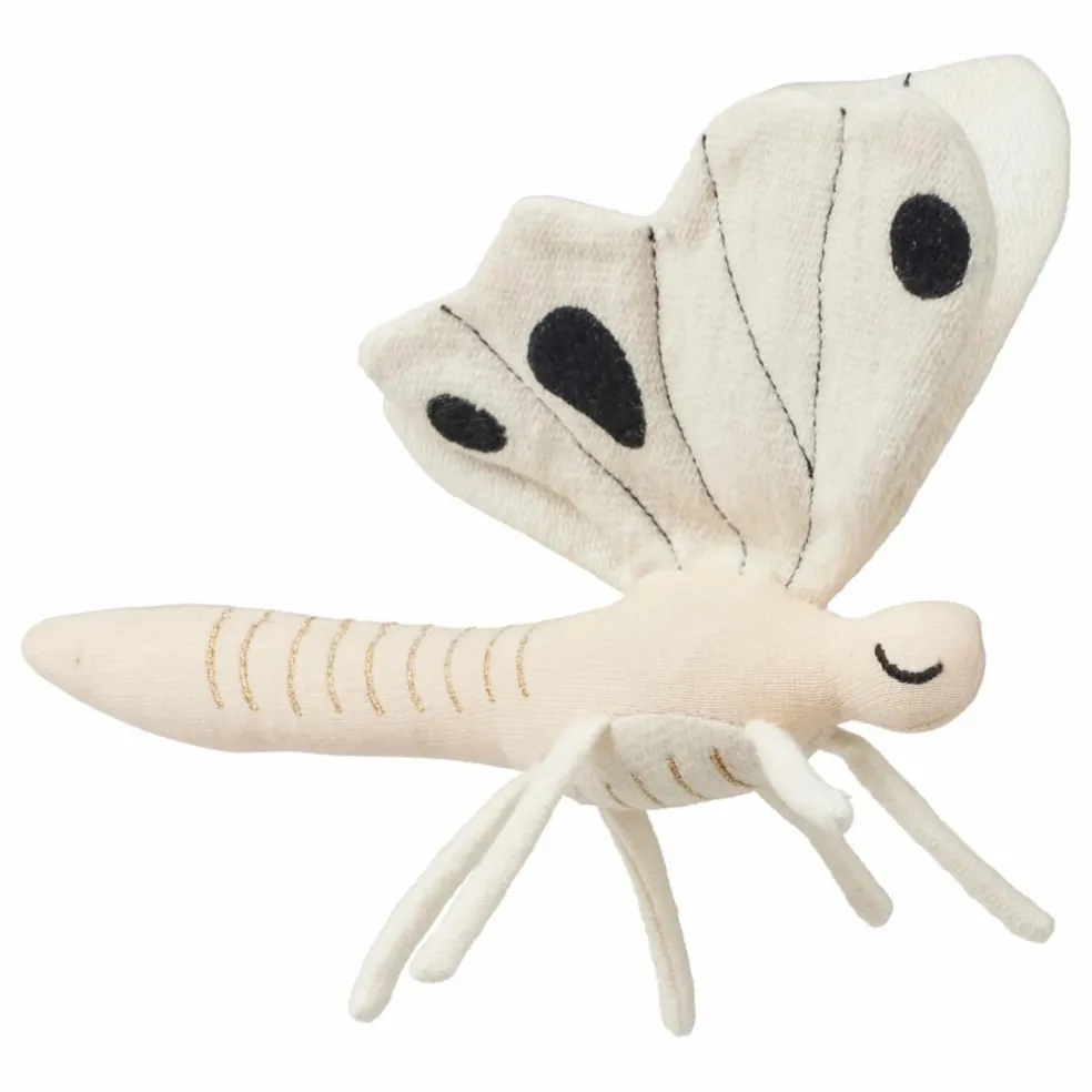 Hochet - Papillon | Blanc cassé