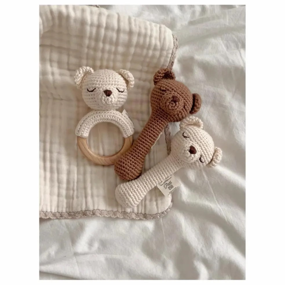 Hochet Bo l'Ourson | Marron