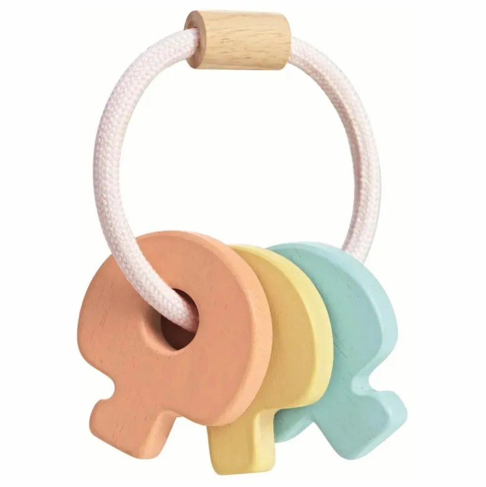 Hochet porte-clés pastel