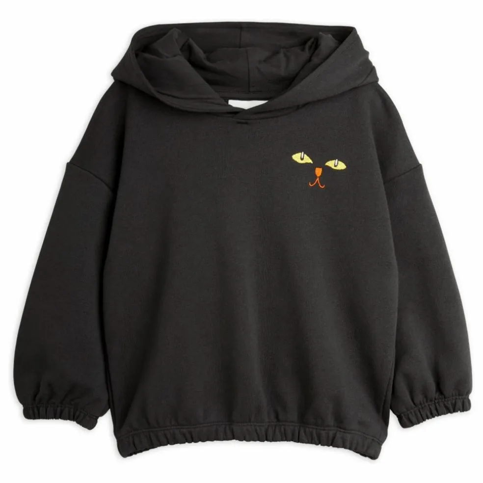 Hoodie Chat Coton Bio | Noir