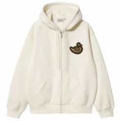 Hoodie Zippé Brown Ducks | Ecru