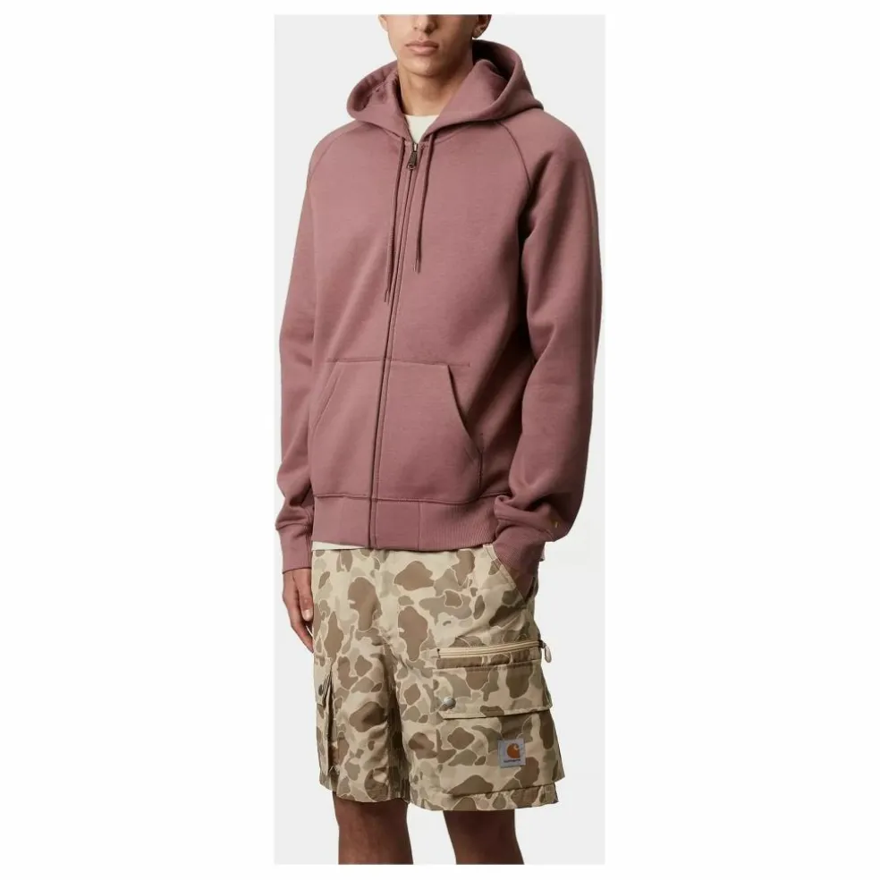 Hoodie Zippé Chase | Vieux Rose