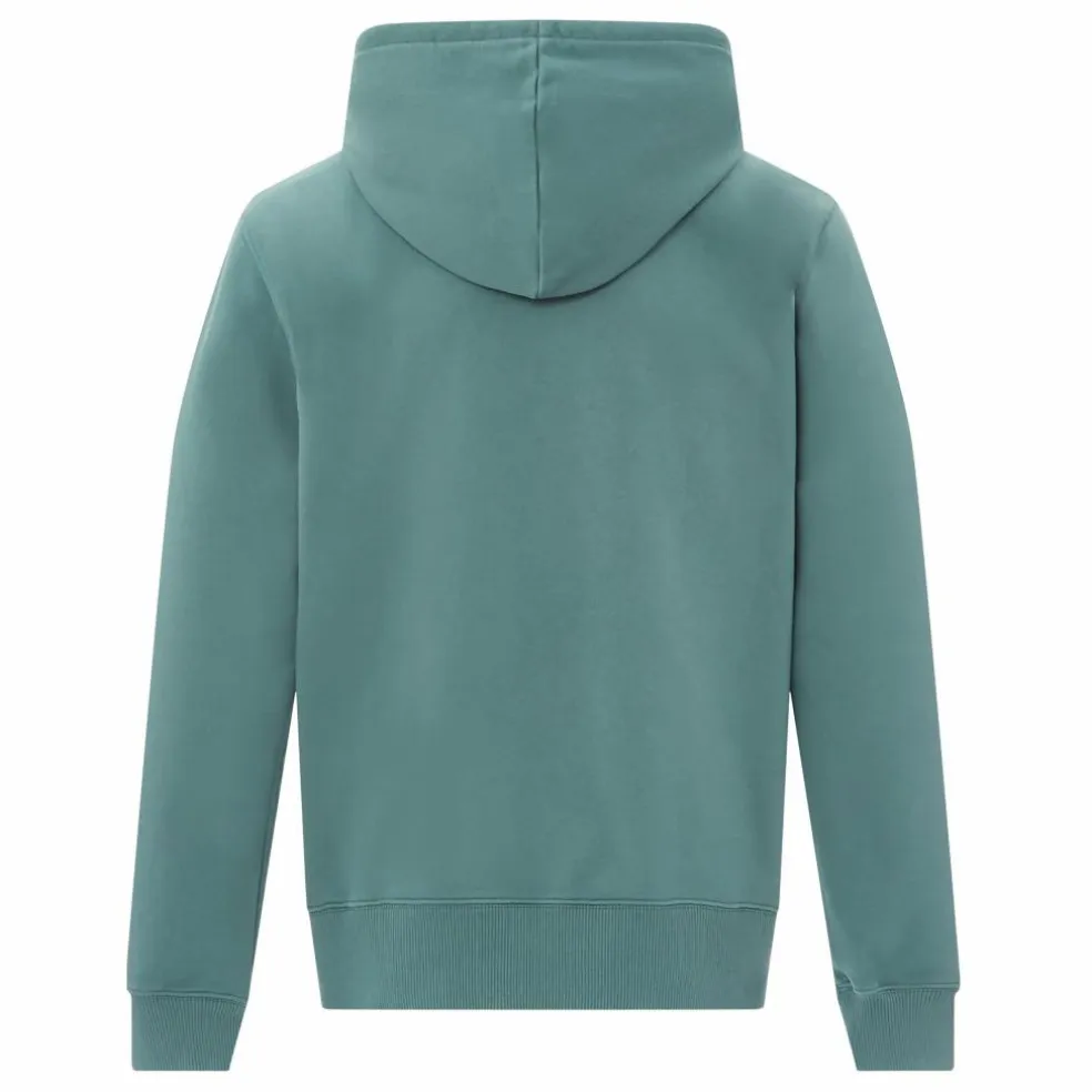 Hoodie Zippé Homme Coton Bio | Bleu Vert