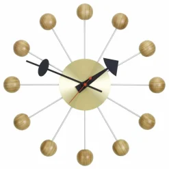 Horloge murale Ball clock - George Nelson | Cerisier