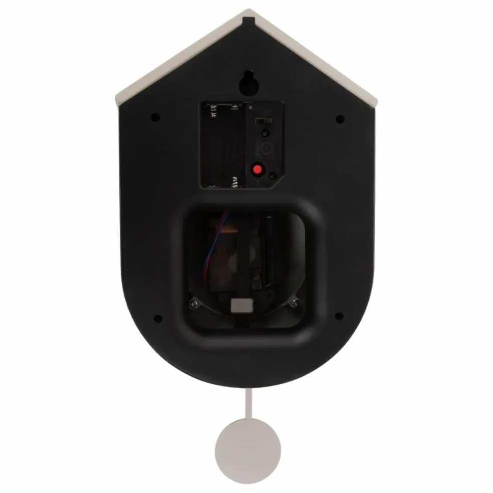 Horloge murale Grato cuckoo | Noir