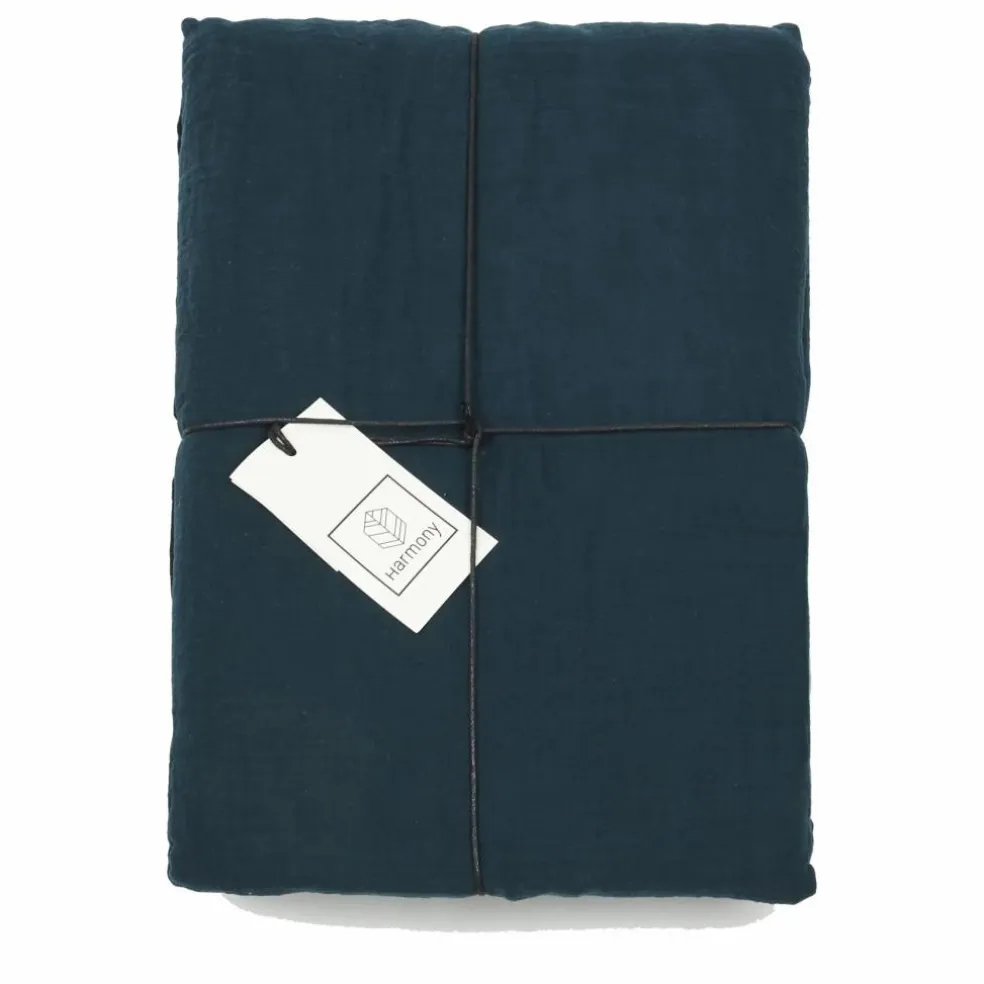 Housse de couette Dili en voile de coton | Bleu de Prusse