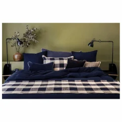 Housse de couette Dili en voile de coton | Encre