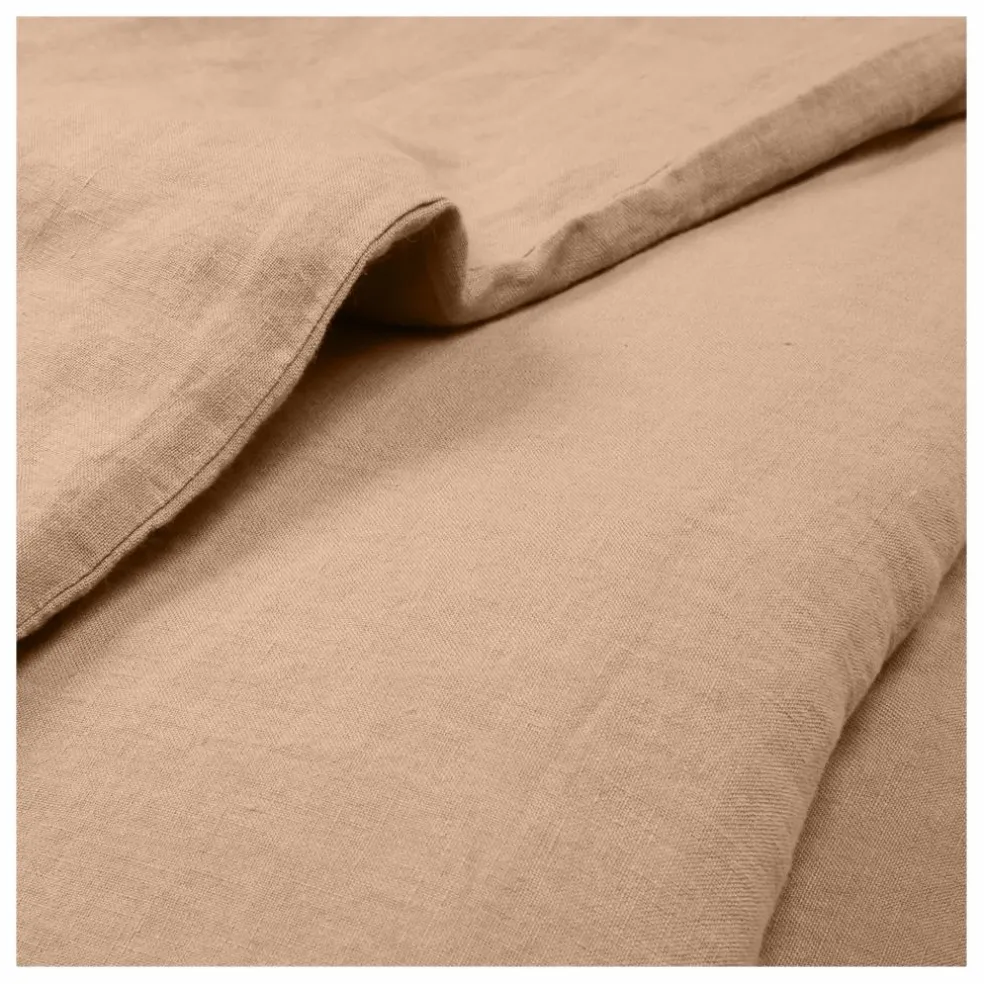 Housse de couette en lin lavé | Vieux Rose