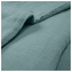 Housse de couette en lin lavé | Bleu horizon