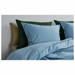 Housse de couette en percale organique | Bleu ciel