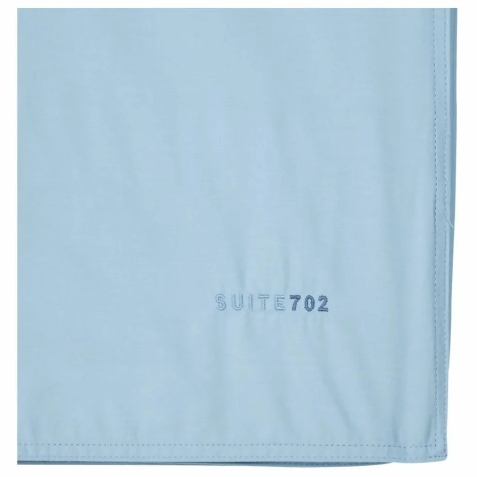Housse de couette en percale organique | Bleu ciel