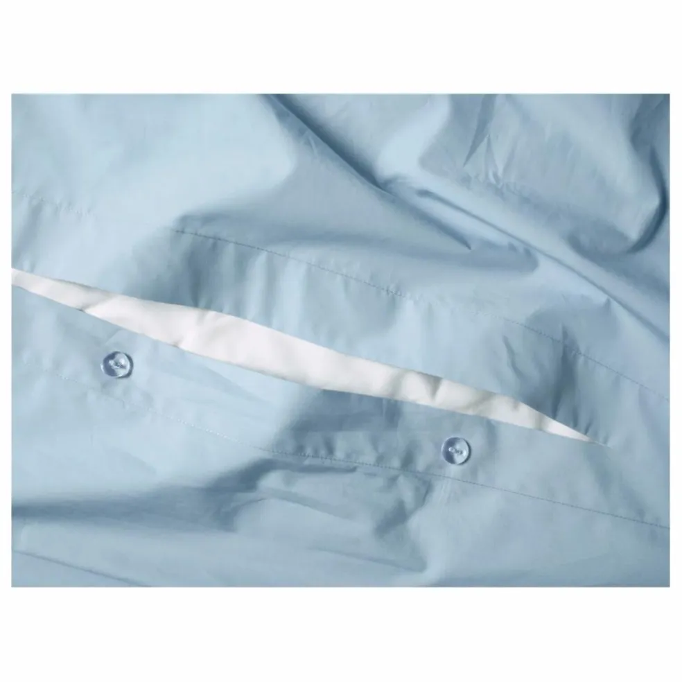 Housse de couette en percale organique | Bleu ciel