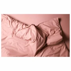 Housse de couette en percale organique | Rose poudré
