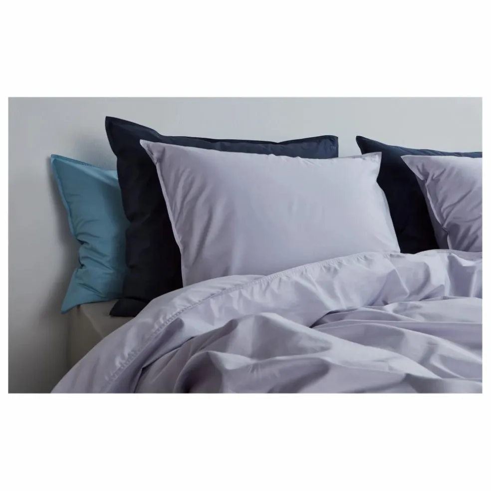 Housse de couette en percale organique | Lilas