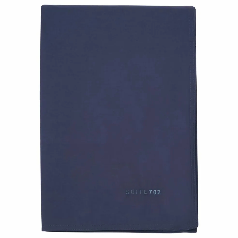 Housse de couette en percale organique | Bleu marine