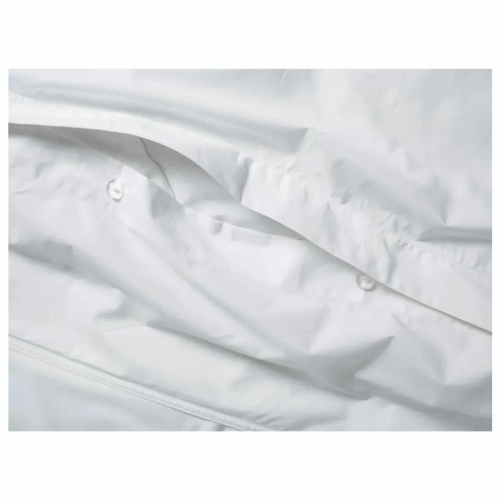 Housse de couette en percale organique | Blanc