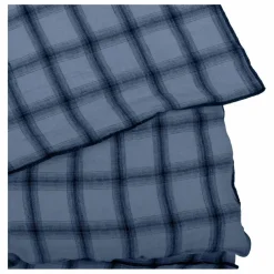 Housse de couette Highlands en lin lavé | Bleu nuit