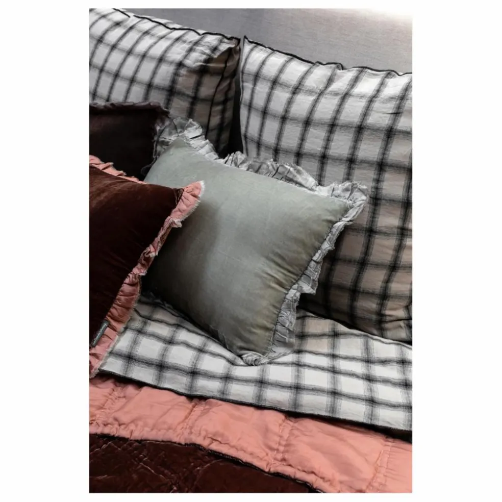 Housse de couette Highlands en lin lavé | Blanc