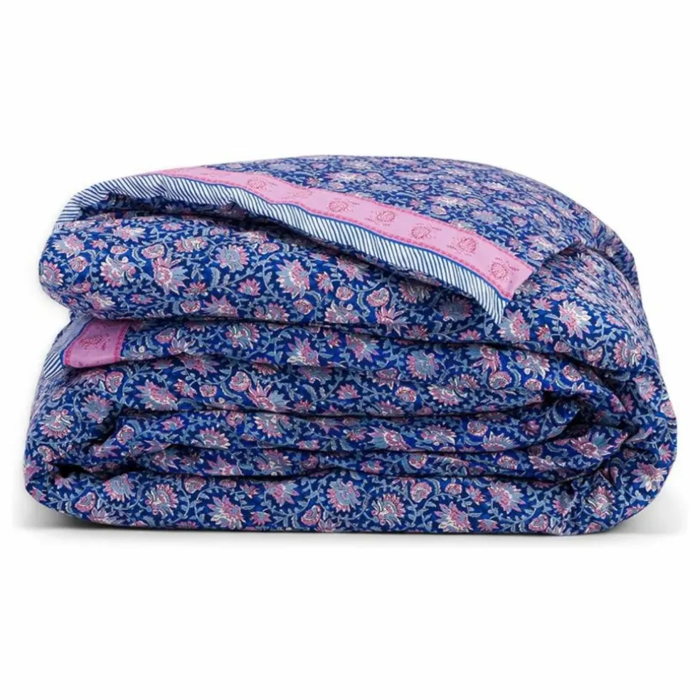 Housse de couette Noemie en coton bio | Bleu foncé