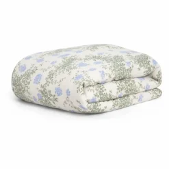 Housse de couette Plumbago en coton bio | Bleu