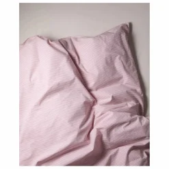 Housse de couette Striped en Coton Bio | Rose