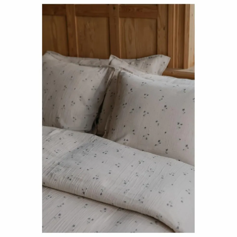 Housse de couette Viola en mousseline de coton
