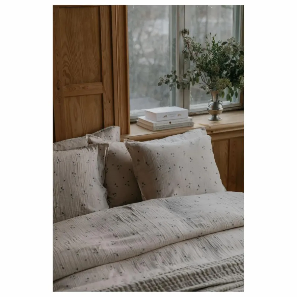 Housse de couette Viola en mousseline de coton